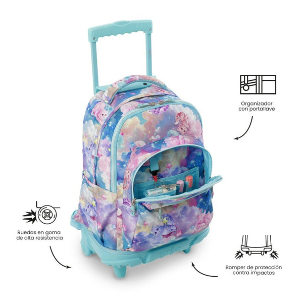 Mochila TOTTO reglones gatos azul (5)