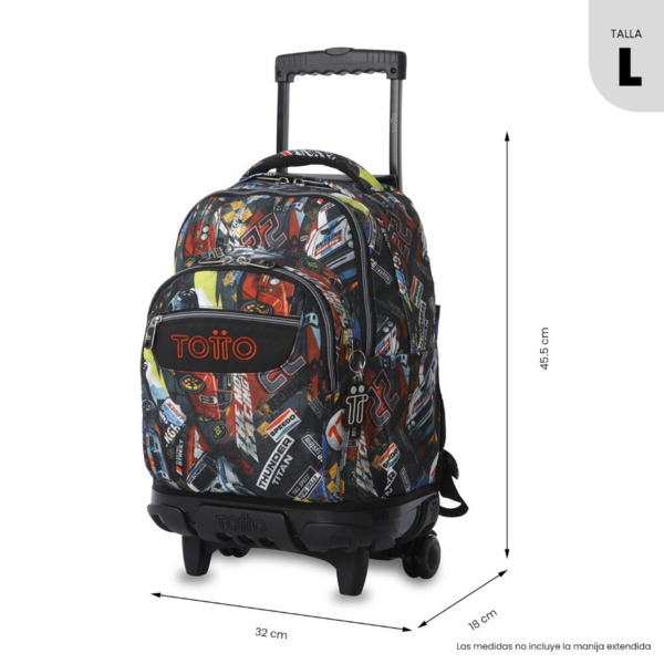 Mochila TOTTO reglones Rally Red (2)