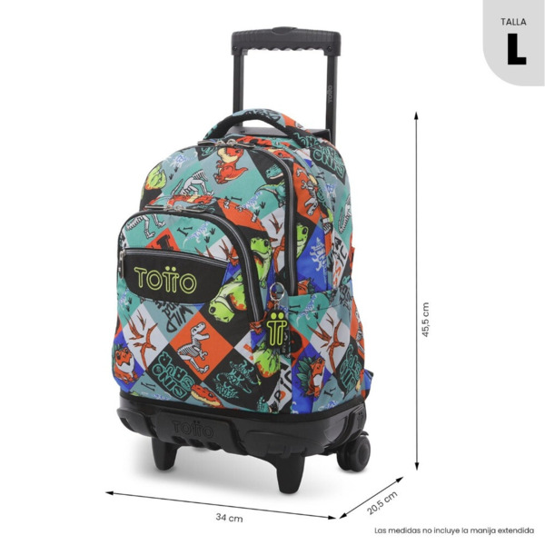 Mochila TOTTO  Renglones Dinosaurios (1)