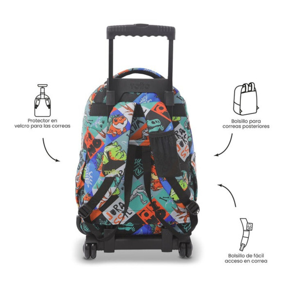 Mochila TOTTO  Renglones Dinosaurios (2)