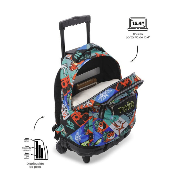 Mochila TOTTO  Renglones Dinosaurios (3)