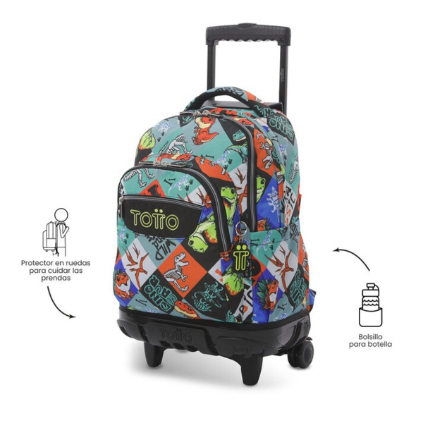 Mochila TOTTO  Renglones Dinosaurios (5)