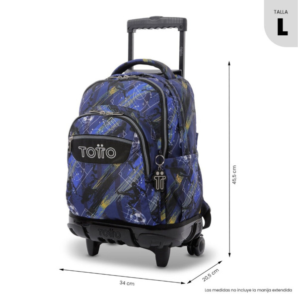 Mochila TOTTO  Renglones futbol azul (1)