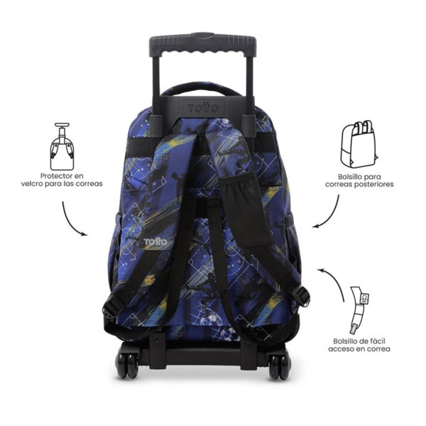 Mochila TOTTO  Renglones futbol azul (2)