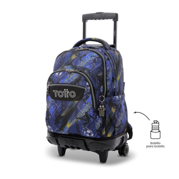 Mochila TOTTO  Renglones futbol azul (5)