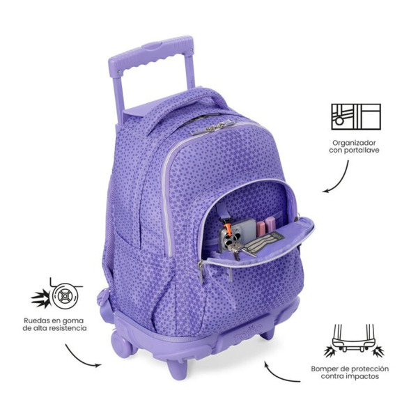 Mochila TOTTO  Renglones morado (4)