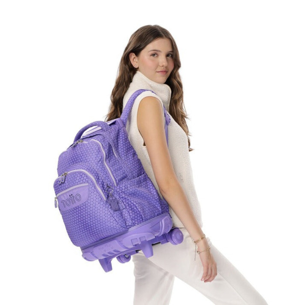 Mochila TOTTO  Renglones morado (7)
