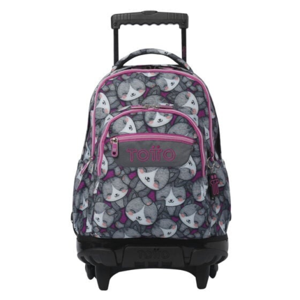 Mochila TOTTO Rue Bomper Renglones- Kitten Rose