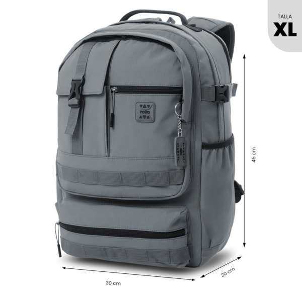 Mochila TOTTO SPA XL gris