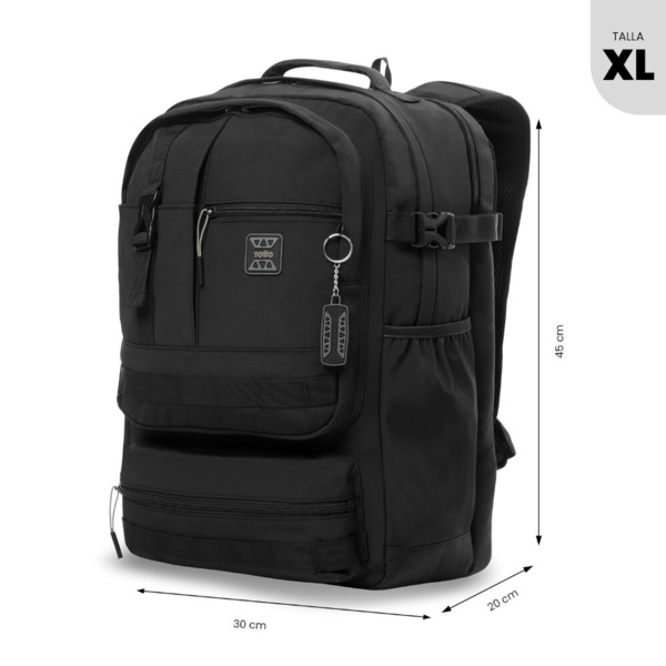 Mochila TOTTO SPA XL negra (1)