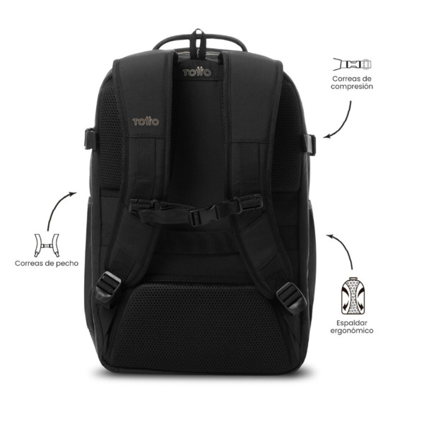 Mochila TOTTO SPA XL negra (2)