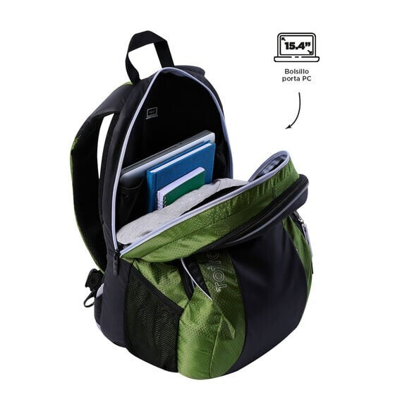 Mochila TOTTO Titanio 2.0 negro y verde (3)