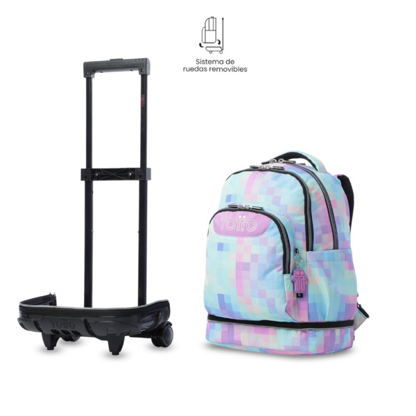 Mochila TOTTO TIZA  ruedas Desmontable Tiza (6)