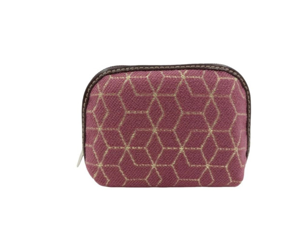 Monedero Bombito Rosa Dibujo Dorado