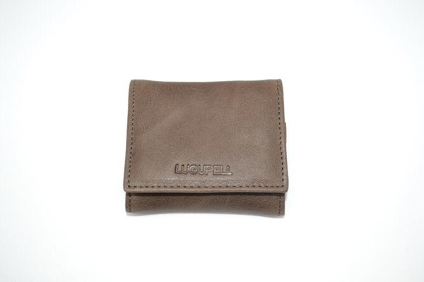 Monedero cuadrado LUGUPELL Dakota marron