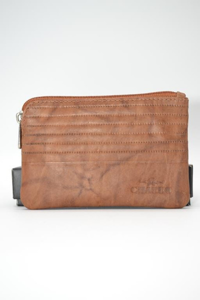 Monedero de piel CHARRO cognac