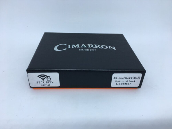 Monedero de piel CIMMARRON negro mod125 (3)