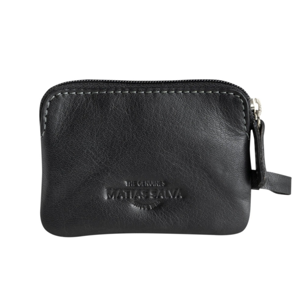 Monedero de piel MATTIES negro