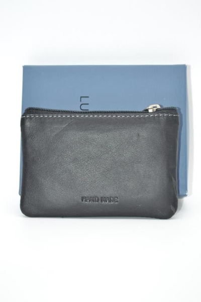 Monedero llavero  LUGUPELL 2 cremalleras con tarjetero interior negro (1)