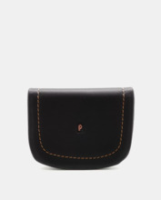 Monedero PIEL NOBLE de tacon marron