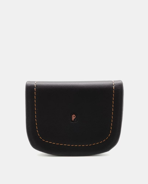 Monedero PIEL NOBLE de tacon marron