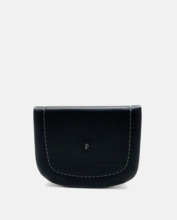 Monedero PIEL NOBLE de tacon negro