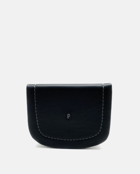 Monedero PIEL NOBLE de tacon negro