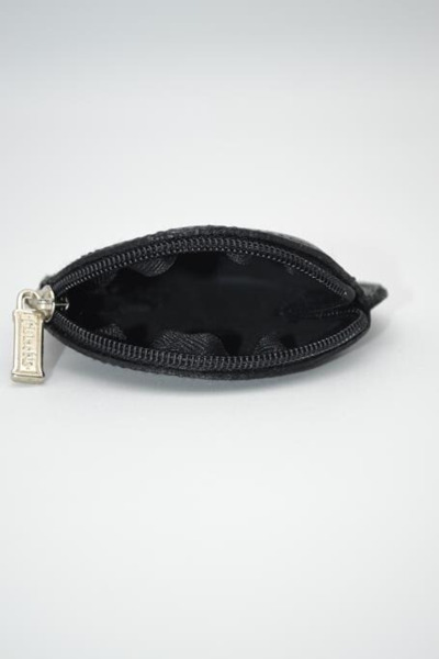 Monedero PIEL NOBLE redondo negro (2)