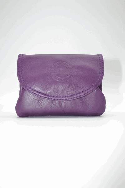 Monedero PIELNOBLE de boquilla con solapa Lila