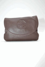 Monedero PIELNOBLE de boquilla con solapa marron