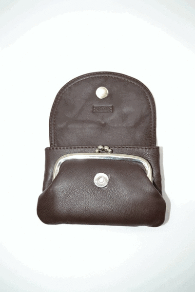 Monedero PIELNOBLE de boquilla con solapa marron (4)