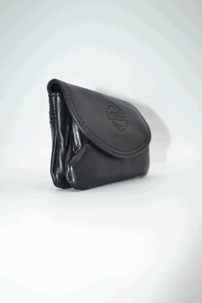 Monedero PIELNOBLE de boquilla con solapa negro (1)
