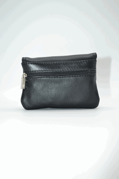 Monedero PIELNOBLE de boquilla con solapa negro (2)