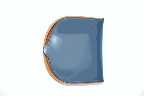 MONEDERO TACON DE PIEL UBRIQUE AZUL/MOSTAZA (2)