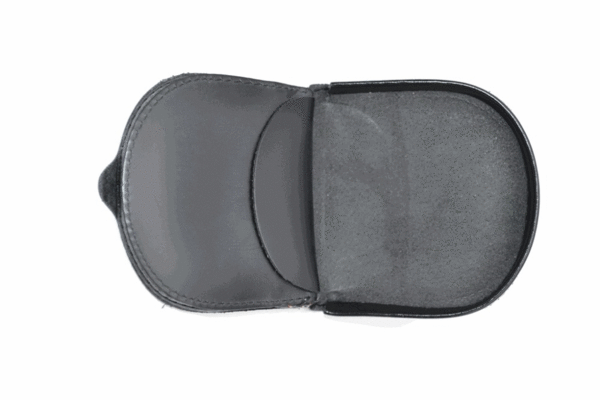 MONEDERO TACON DE PIEL UBRIQUE NEGRO N6