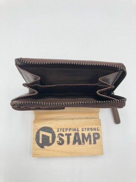 Monedero tarjetero STAMP Atlas marron (3)