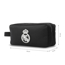 Neceser REAL MADRID dos compartimentos negro