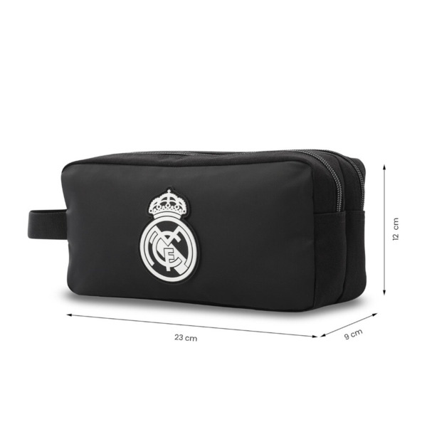 Neceser REAL MADRID dos compartimentos negro