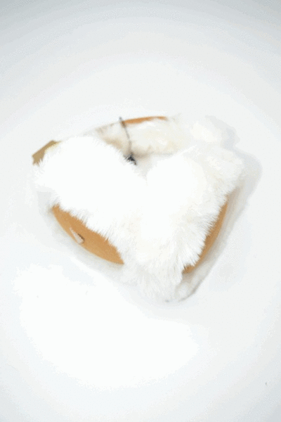 Orejeras PRIVATA  blanca-marron