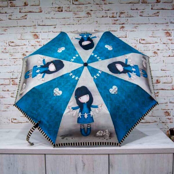 Paraguas Gorjuss plegable colección «I Found My Family in a Book» (1)