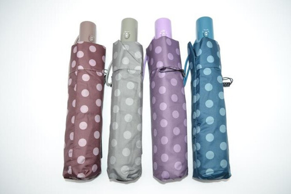 Paraguas VOGUE automatico ligero Topos morado (4)