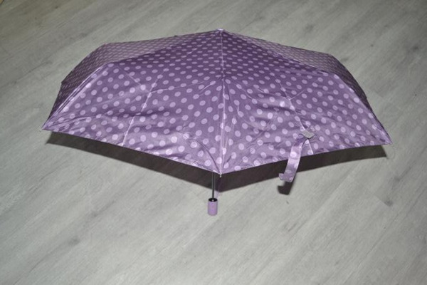 Paraguas VOGUE automatico ligero Topos morado (2)