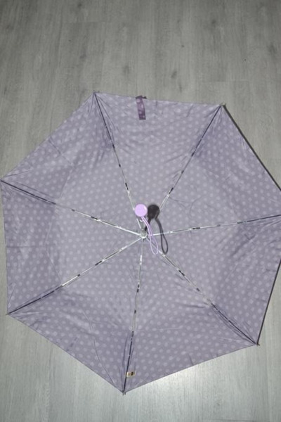 Paraguas VOGUE automatico ligero Topos morado (3)