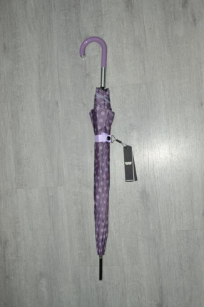 Paraguas Vogue largo topos morado