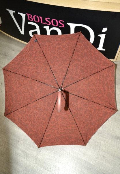 Paraguas Vogue largo Zafra marron (6)