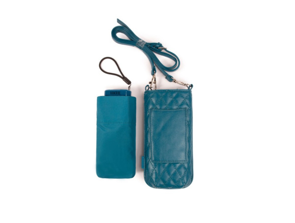 Paraguas VOGUE mini con bolsa azul