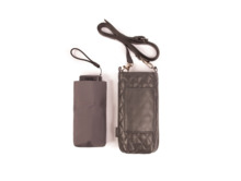 Paraguas VOGUE mini con bolsa gris