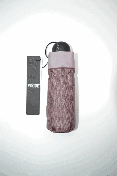 Paraguas VOGUE MINI super ligero estampado marron