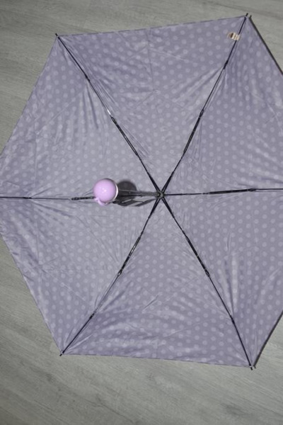Paraguas VOGUE MINI super ligero topos morado (3)