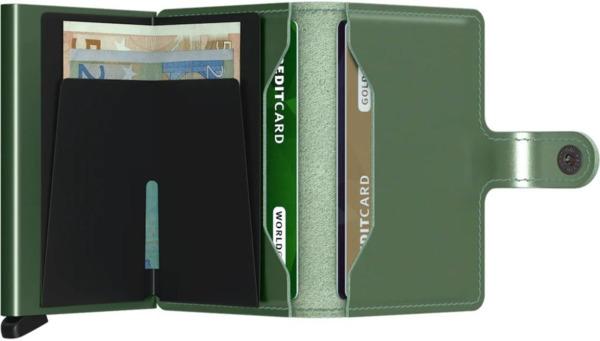 SECRID Miniwallet metallic green (3)